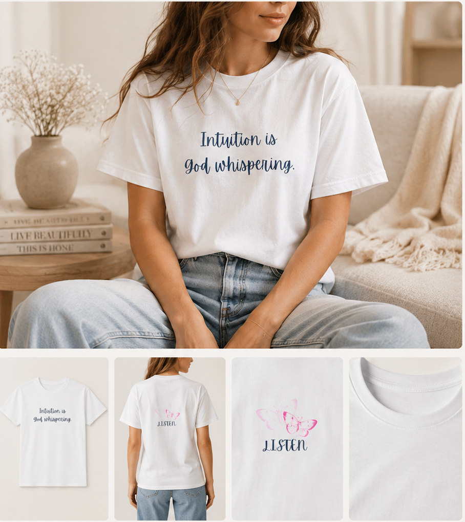 Intuition Is God Whispering T-Shirt
