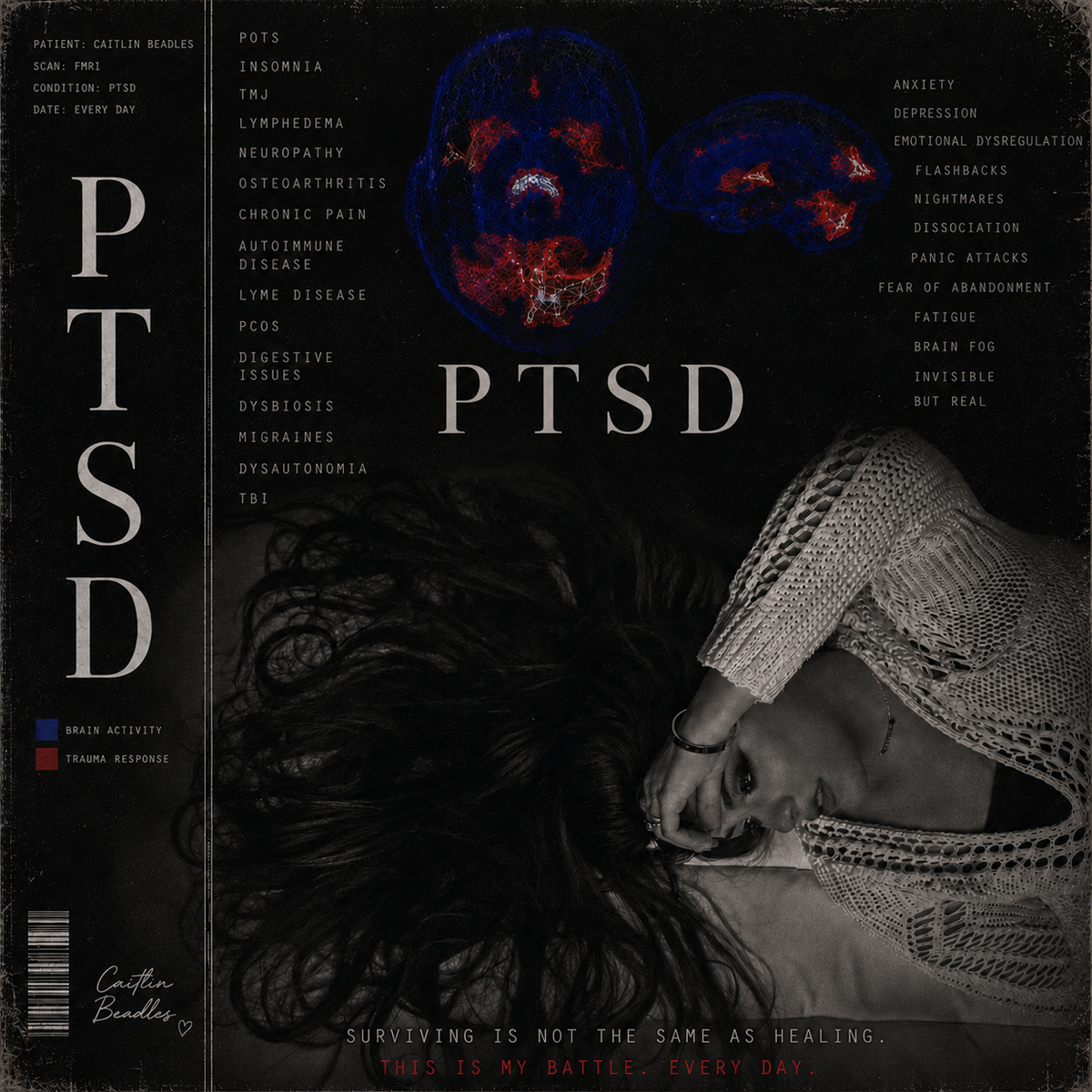 PTSD single cover by Caitlin Beadles